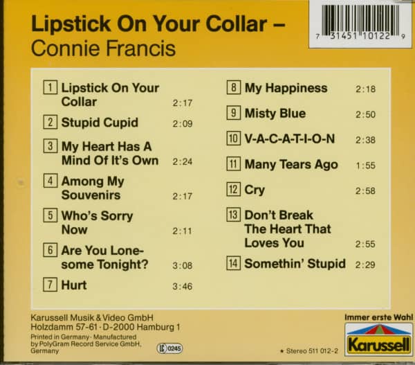 Lipstick On Your Collar (CD)