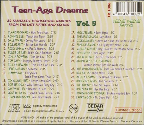 Teen-Age Dreams Vol.05 (CD)