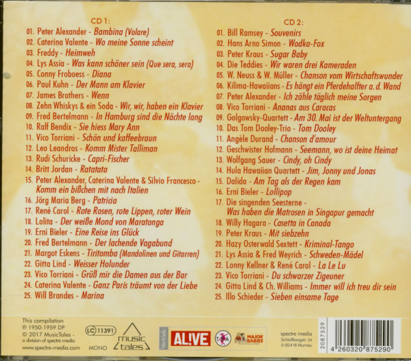 Kultschlager der 50er Jahre (2-CD)