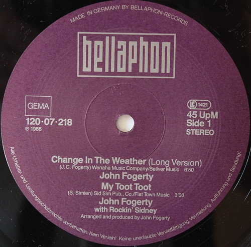 Change In The Weather (12inch Maxi, 45rpm)