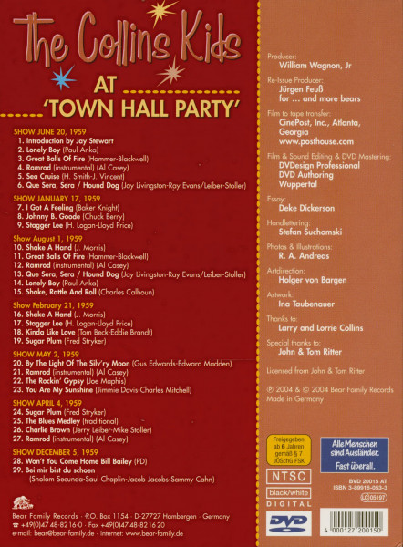 The Collins Kids At Town Hall Party Vol.3 (DVD)