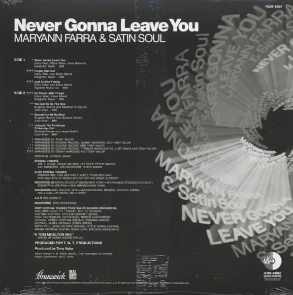Never Gonna Leave You (LP, colored Vinyl, Ltd.)