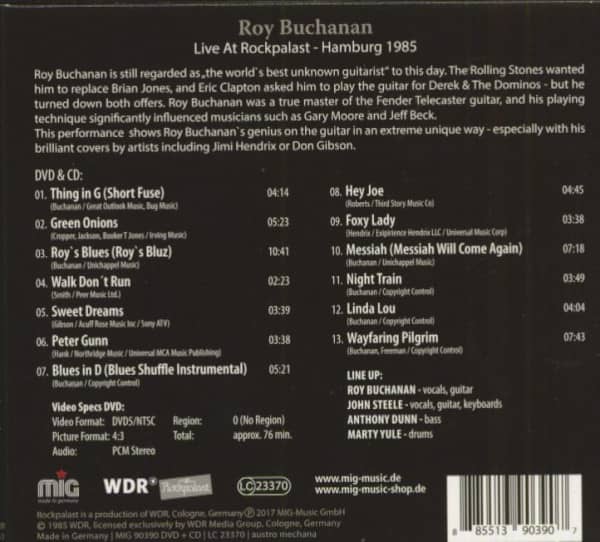 Live At Rockpalast - Hamburg 1985 (CD & DVD)