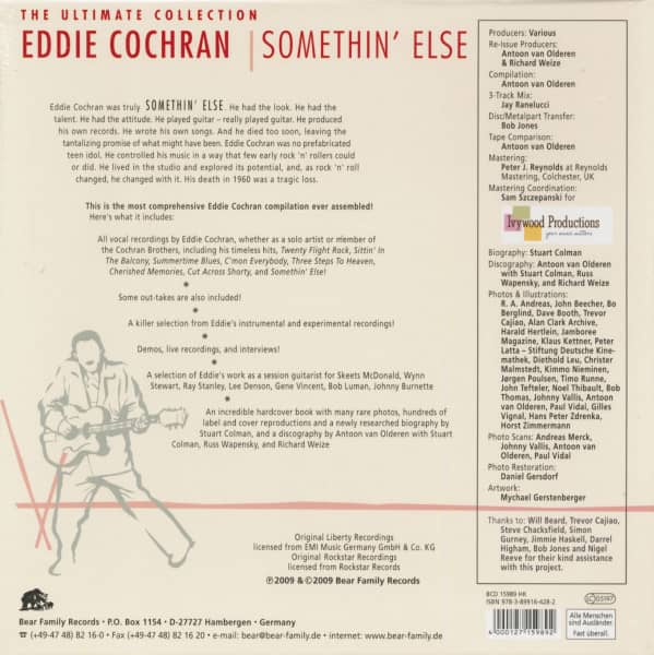 The Ultimate Collection - Eddie Cochran - Somethin' Else! (8-CD Deluxe Box Set)