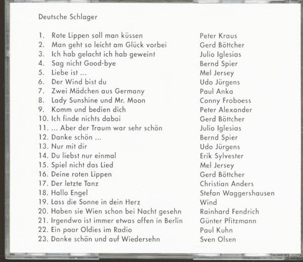 Deutsche Schlager Die Weite Welt ist mein Feld (CD)