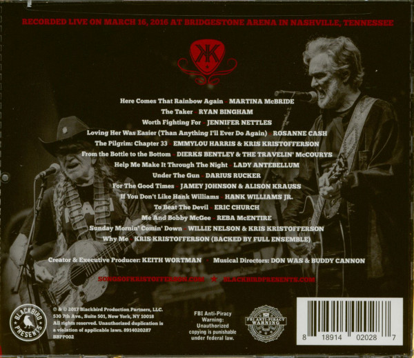 The Life & Songs Of Kris Kristofferson (CD)