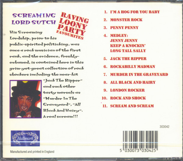 Raving Loony Party Favourites (CD)