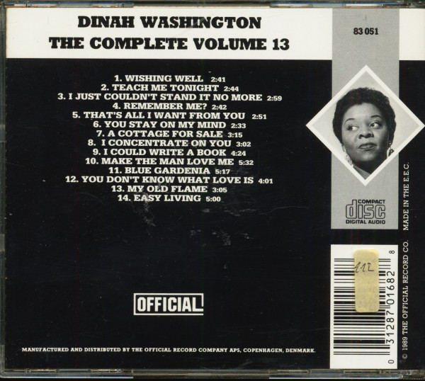 The Complete Dinah Washington Vol.13 (CD)