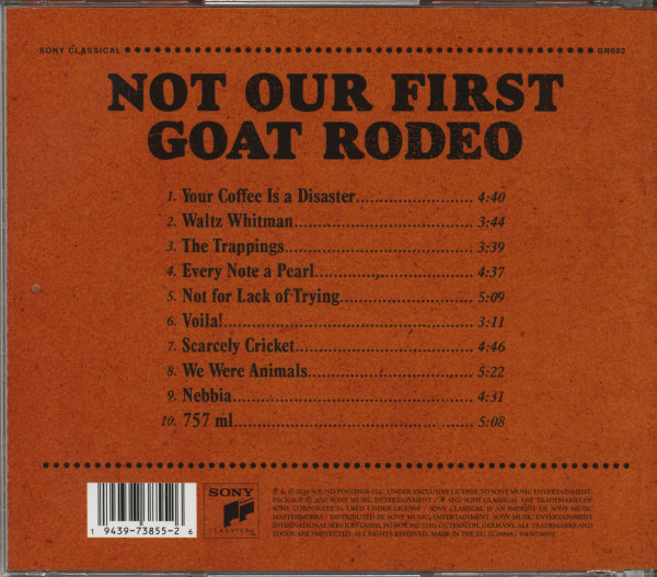Not Our First Goat Rodeo (CD)