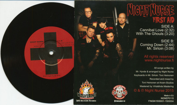 First Aid (7inch, EP, 33rpm, PS, SC)