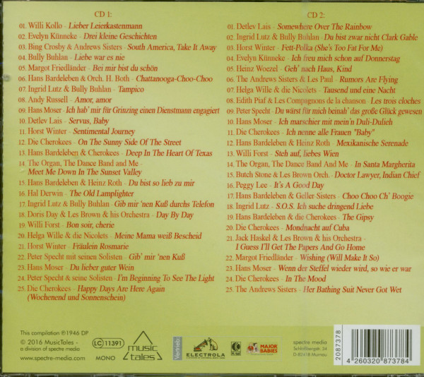 Die Schlager des Jahres 1946 (2-CD)