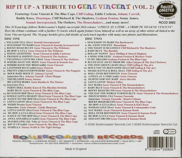 Rip It Up - A Tribute To Gene Vincent Vol.2 (2-CD)