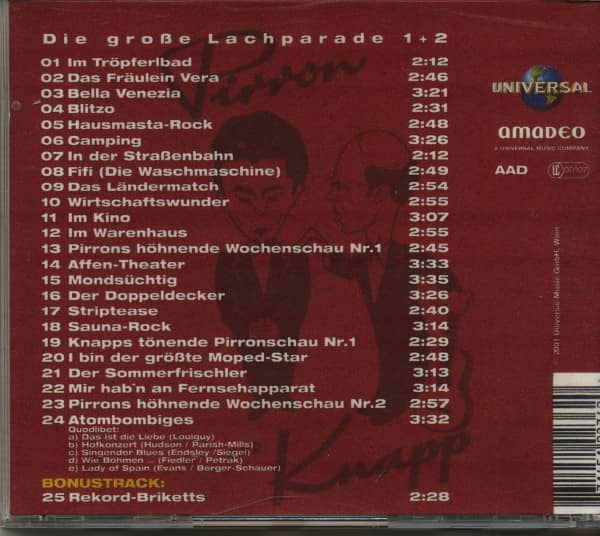 Die große Lachparade 1+2 (CD)