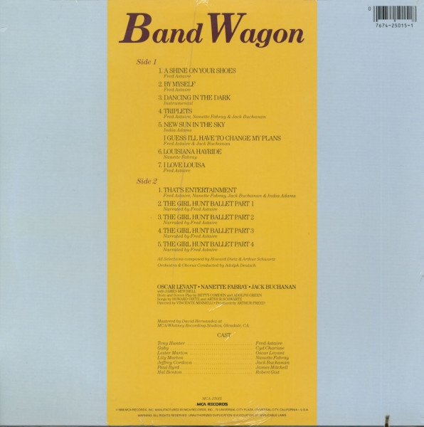 Band Wagon - Music From The Original Soundtrack (LP, Cut-Out)