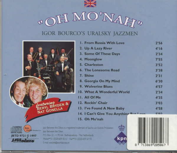 Igor Bourco's Uralsky Jazzmen - Oh Mo'nah (CD)