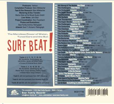 Various CD: Surf Beat! - The Merciless Power Of Water, Tuned Cars