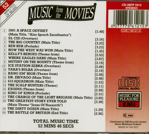 Music From The Movies (CD)