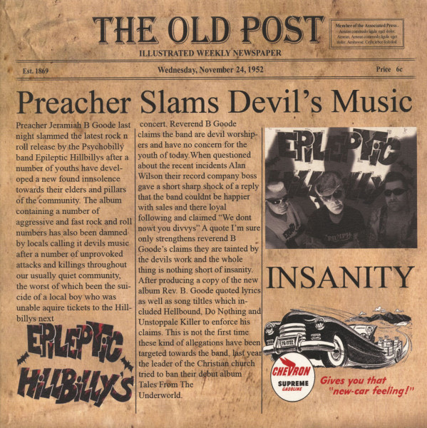 Insanity - Preacher Slams Devil's Music (LP, 180g colored Vinyl) Insanity - Preacher Slams Devil's Music (LP, 180g colored Vinyl)