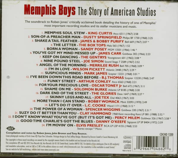 Memphis Boys - The Story Of American Studios (CD)