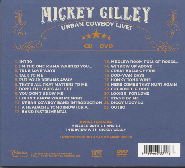 Urban Cowboy Live (CD+DVD-Delux Set)