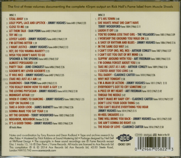 The Complete Fame Singles Vol. 1, 1964-67 (2-CD)