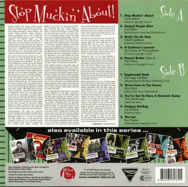 Joe Meek's Tea Chest Tapes - Stop Muckin' About! (LP, 10inch)