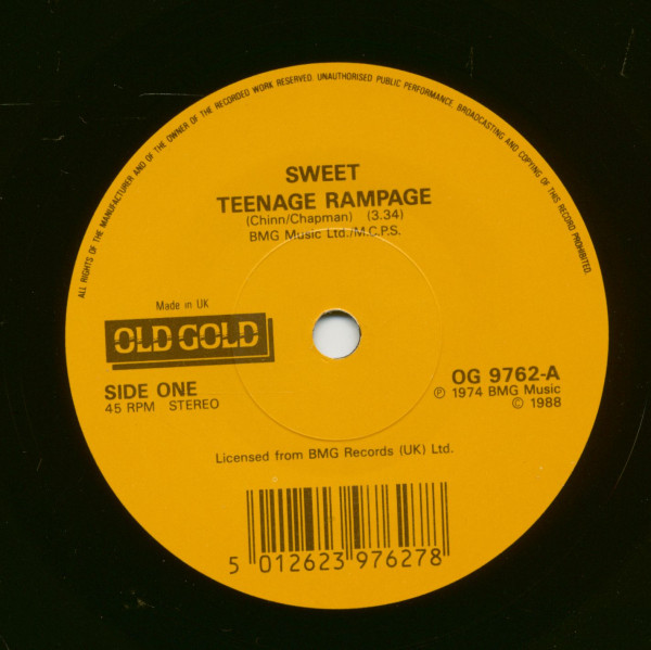 Teenager Rampage - Hell Raiser (7inch, 45rpm, SC)