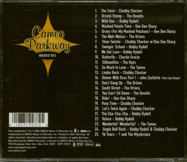 Cameo Parkway - The Greatest Hits (CD)