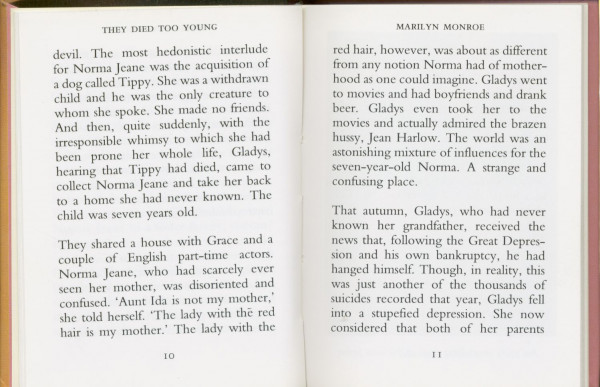 They Died Too Young - Marilyn Monroe by Esther Selsdon