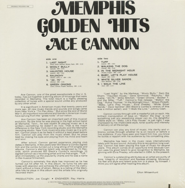 Memphis Golden Hits (LP)