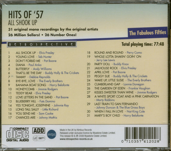 Hits Of '57 - All Shook Up (CD)
