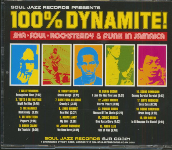 100% Dynamite! Ska-Soul-Rocksteady & Funk In Jamaica (CD)