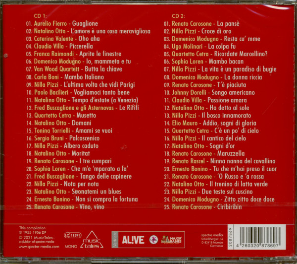 Le canzoni dell’anno 1956 (2-CD)