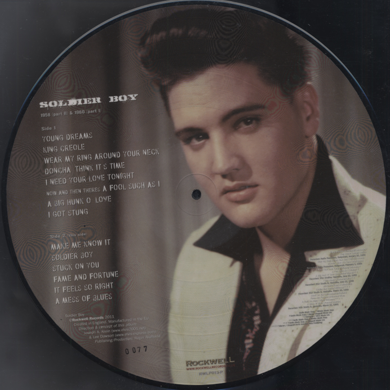 Elvis Presley LP Soldier Boy (Picture Disc) Limited Edition Bear
