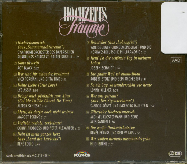 Hochzeit Träume (CD)