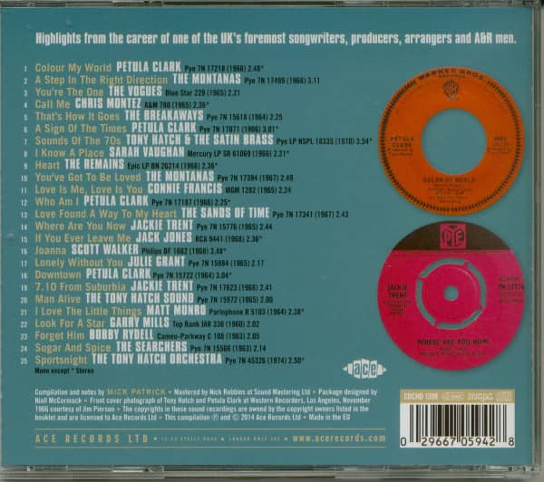 Colour My World: The Songs Of Tony Hatch (CD)