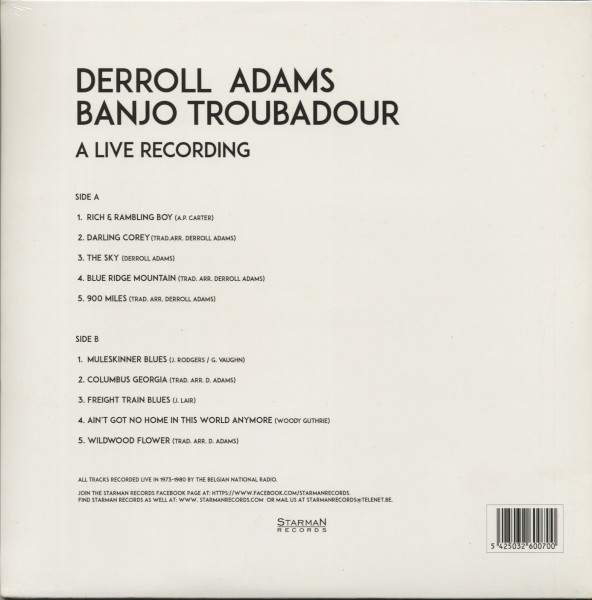 Banjo Troubadour A Live Recording (LP + CD)