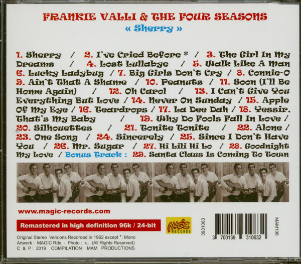 Frankie Valli & The Four Seasons - Sherry (CD)