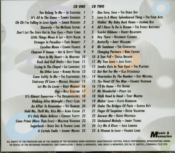 Remembering The 50s (2-CD)