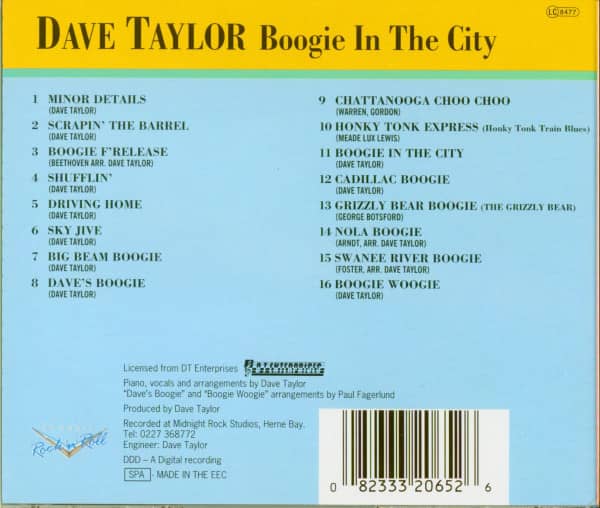 Boogie In The City (CD)