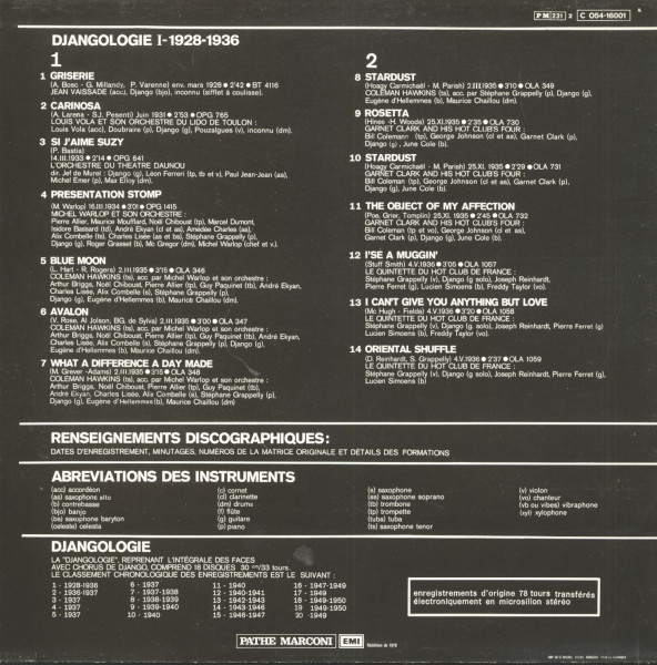 Djangologie 1 (1928-1936) (LP)