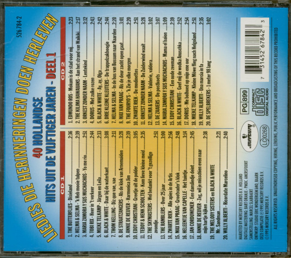 Liedjes Die Herinneringen Doen Herleven (2-CD)