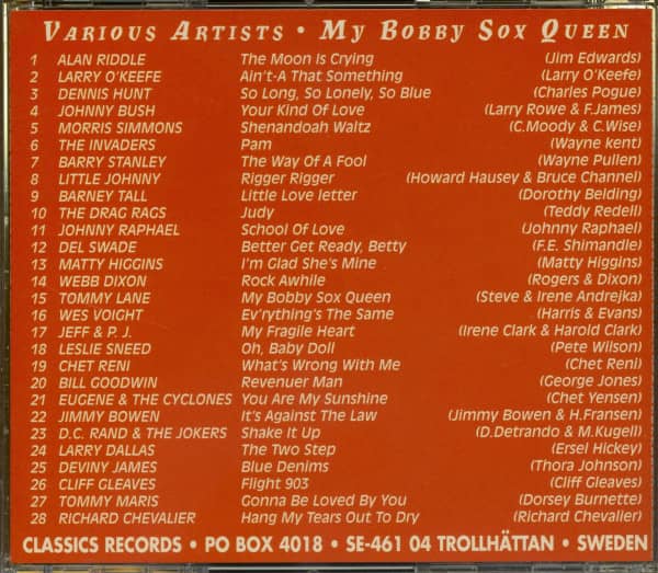 My Bobby Sox Queen And Other Teen Rockers (CD)