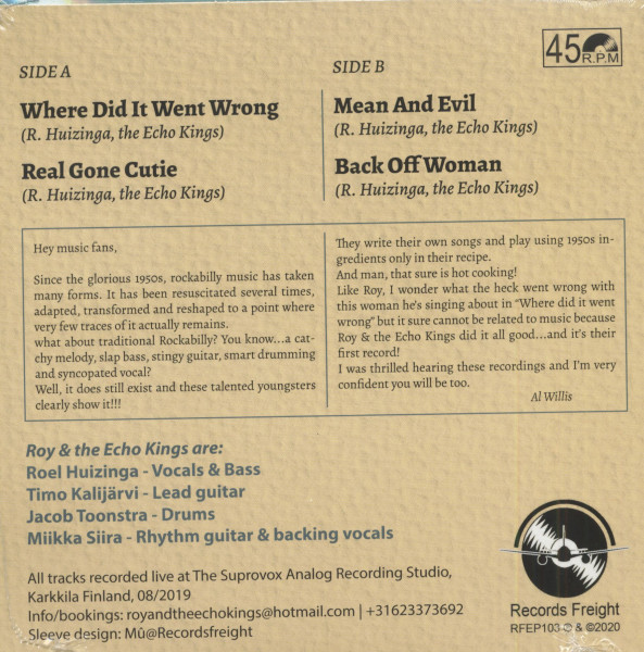 Roy & The Echo Kings (7inch, 45rpm, EP, PS)