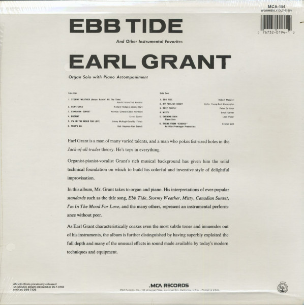 Ebb Tide And Other Instrumental Favorites (LP)