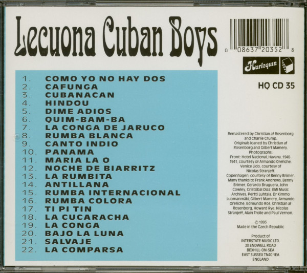 The Lecuona Cuban Boys Vol. 5 (CD)