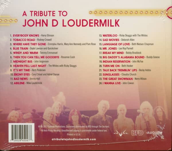 A Tribute To John D. Loudermilk (CD)