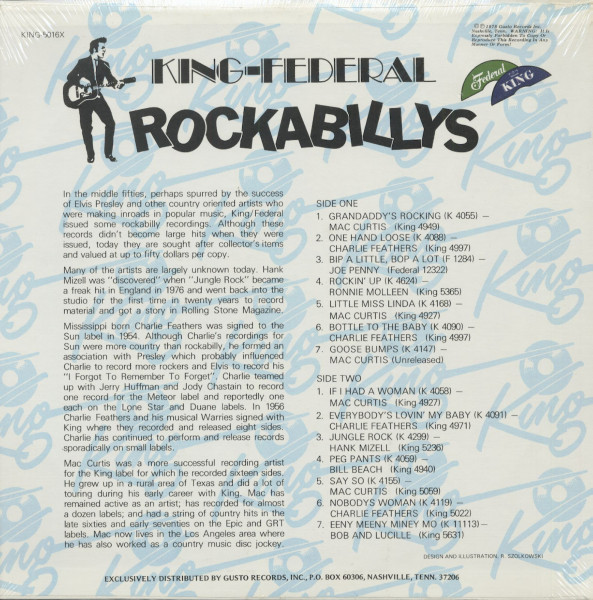 King - Federal Rockabillys (LP, US Pressing)