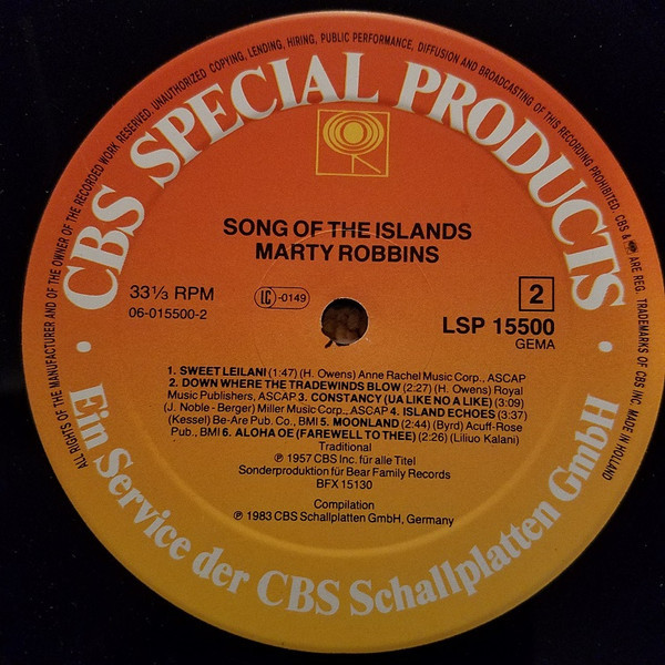 Song Of The Islands (LP)