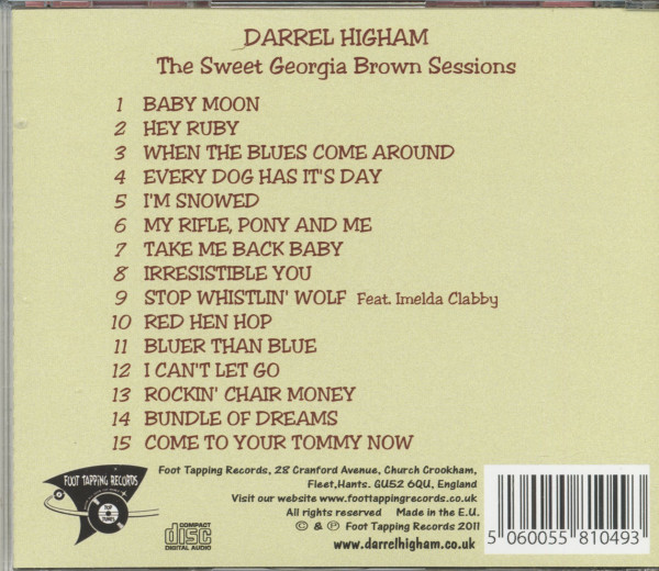 The Sweet Georgia Brown Sessions (CD)
